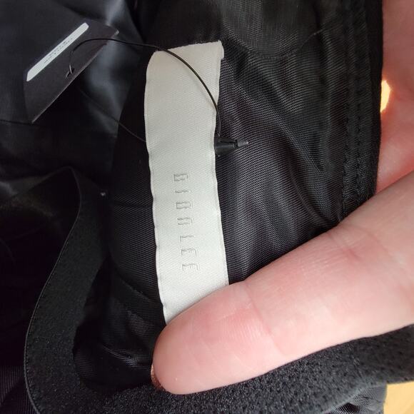 Dion Lee Accordion Pleat Mini Dress Size 8 Black Hook Eye Bustier Adjustable - Picture 7 of 9